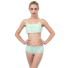 Clean Ornament Tribal Flowers  Layered Top Bikini Set by ConteMonfrey