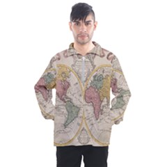 Mapa Mundi 1775 Men s Half Zip Pullover by ConteMonfrey