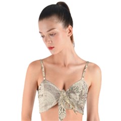 Mapa Mundi - 1774 Woven Tie Front Bralet by ConteMonfrey