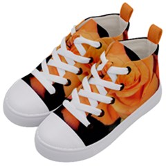 Color Of Desire Kids  Mid-top Canvas Sneakers by tomikokhphotography