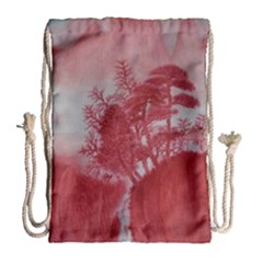 Autumn Mountain Waterfall Drawstring Bag (large) by zzlart