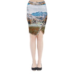 Trentino Alto Adige, Italy  Midi Wrap Pencil Skirt by ConteMonfrey