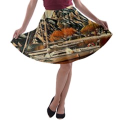 Art Boats Garda, Italy  A-line Skater Skirt by ConteMonfrey