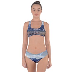 Lake In Italy Criss Cross Bikini Set by ConteMonfrey