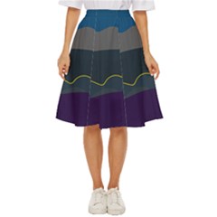 Abstract Landscape Art Design Pattern Water Classic Short Skirt by Jancukart