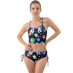 Space Galaxy Seamless Background Mini Tank Bikini Set by Jancukart