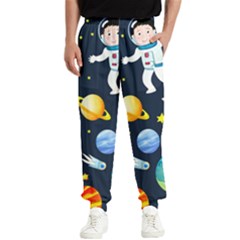 Space Galaxy Seamless Background Men s Elastic Waist Pants by Jancukart