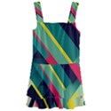 Pattern Abstract Geometric Design Kids  Layered Skirt Swimsuit View1