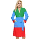 Dagestan Flag Long Sleeve Velour Robe View1