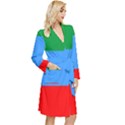 Dagestan Flag Long Sleeve Velour Robe View3