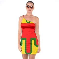 Auvergne Flag One Soulder Bodycon Dress by tony4urban