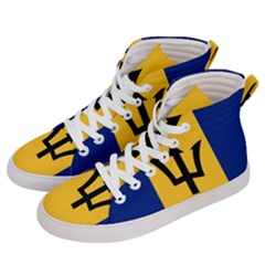 Barbados Men s Hi-top Skate Sneakers by tony4urban