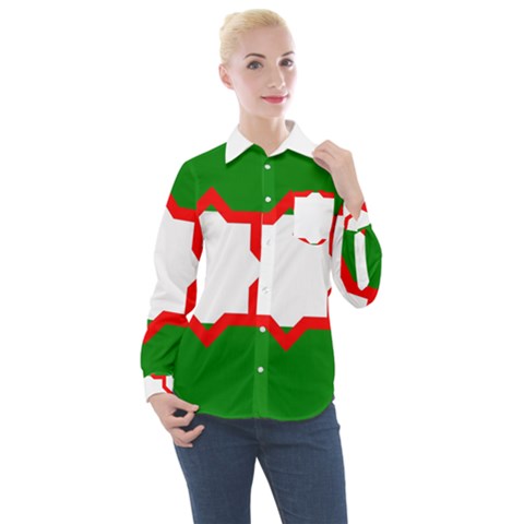 Andalusia Flag Women s Long Sleeve Pocket Shirt by tony4urban