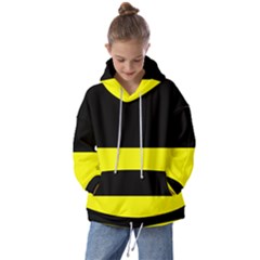 Kashubian Flag Kids  Oversized Hoodie by tony4urban