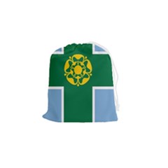 Derbyshire Flag Drawstring Pouch (small) by tony4urban