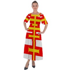 Guernsey Shoulder Straps Boho Maxi Dress  by tony4urban