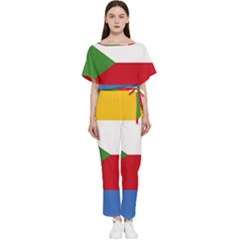 Comoros Batwing Lightweight Chiffon Jumpsuit by tony4urban