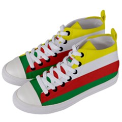 Lubuskie Flag Women s Mid-top Canvas Sneakers by tony4urban