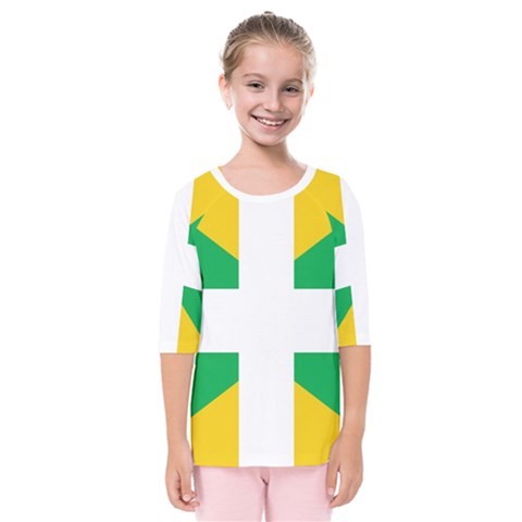 Halaka Flag Kids  Quarter Sleeve Raglan Tee by tony4urban