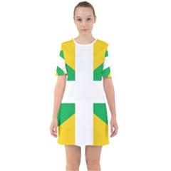 Halaka Flag Sixties Short Sleeve Mini Dress by tony4urban