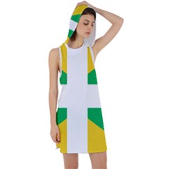 Halaka Flag Racer Back Hoodie Dress by tony4urban