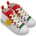 Kurdistan Flag Kids  Mid-Top Canvas Sneakers View3