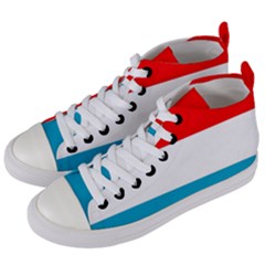 Luxembourg Women s Mid-top Canvas Sneakers by tony4urban