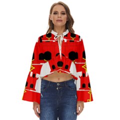 Gibraltar Boho Long Bell Sleeve Top by tony4urban