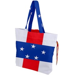 Netherlands Antilles Drawstring Tote Bag by tony4urban