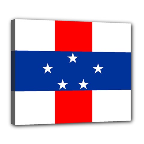 Netherlands Antilles Deluxe Canvas 24  X 20  (stretched) by tony4urban