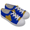 Kosovo Kids  Low Top Canvas Sneakers View3