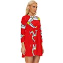 Isle Of Man Long Sleeve Babydoll Dress View3