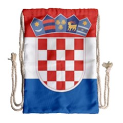 Croatia Drawstring Bag (large) by tony4urban