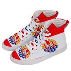 French Polynesia Men s Hi-top Skate Sneakers by tony4urban