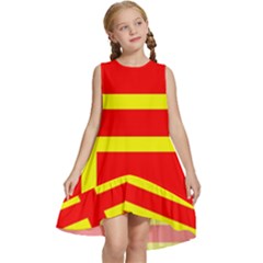 Normandy Flag Kids  Frill Swing Dress by tony4urban