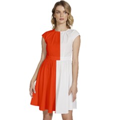 Derry Flag Cap Sleeve High Waist Dress by tony4urban