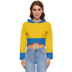 Opolskie Flag Women s Lightweight Cropped Hoodie by tony4urban