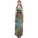 Peacock Empire Waist Maxi Dress View1