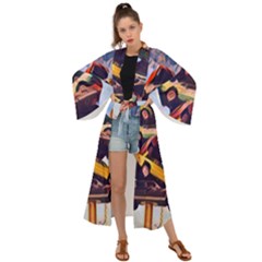 Berwyn Car Kebob Maxi Kimono by StarvingArtisan