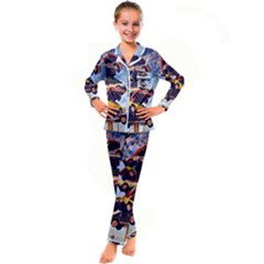 Berwyn Car Kebob Kid s Satin Long Sleeve Pajamas Set by StarvingArtisan