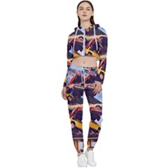 Berwyn Car Kebob Cropped Zip Up Lounge Set by StarvingArtisan