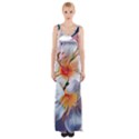 Daisy Painting  Thigh Split Maxi Dress View1