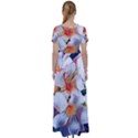 Daisy Painting  High Waist Short Sleeve Maxi Dress View2