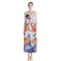 Daisy Painting  Button Up Chiffon Maxi Dress View1