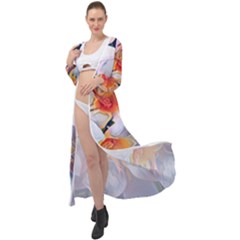 Daisy Painting  Maxi Chiffon Beach Wrap by StarvingArtisan