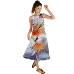 Daisy Painting  Summer Maxi Dress by StarvingArtisan