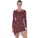 Ugly Open Mouth Graphic Motif Print Pattern Asymmetric Cut-Out Shift Dress View1