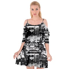 Skater-underground2 Cutout Spaghetti Strap Chiffon Dress by PollyParadiseBoutique7