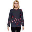 Valentine Day Heart Flower Hidden Pocket Sweatshirt View1