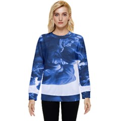 Moving Water And Ink Hidden Pocket Sweatshirt by artworkshop